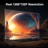 Projector HY300 Wifi6 260ANSI Android11.0 4K Allwinner H713 130"Screen BT5.0 1280*720P Home Theater Outdoor Portable