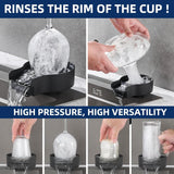 Glass Rinser for Kitchen Sinks 360° High Pressure Jets Cup Washer